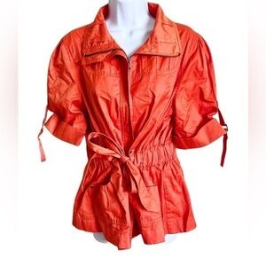 Vibrant orange tie "jacket" size large